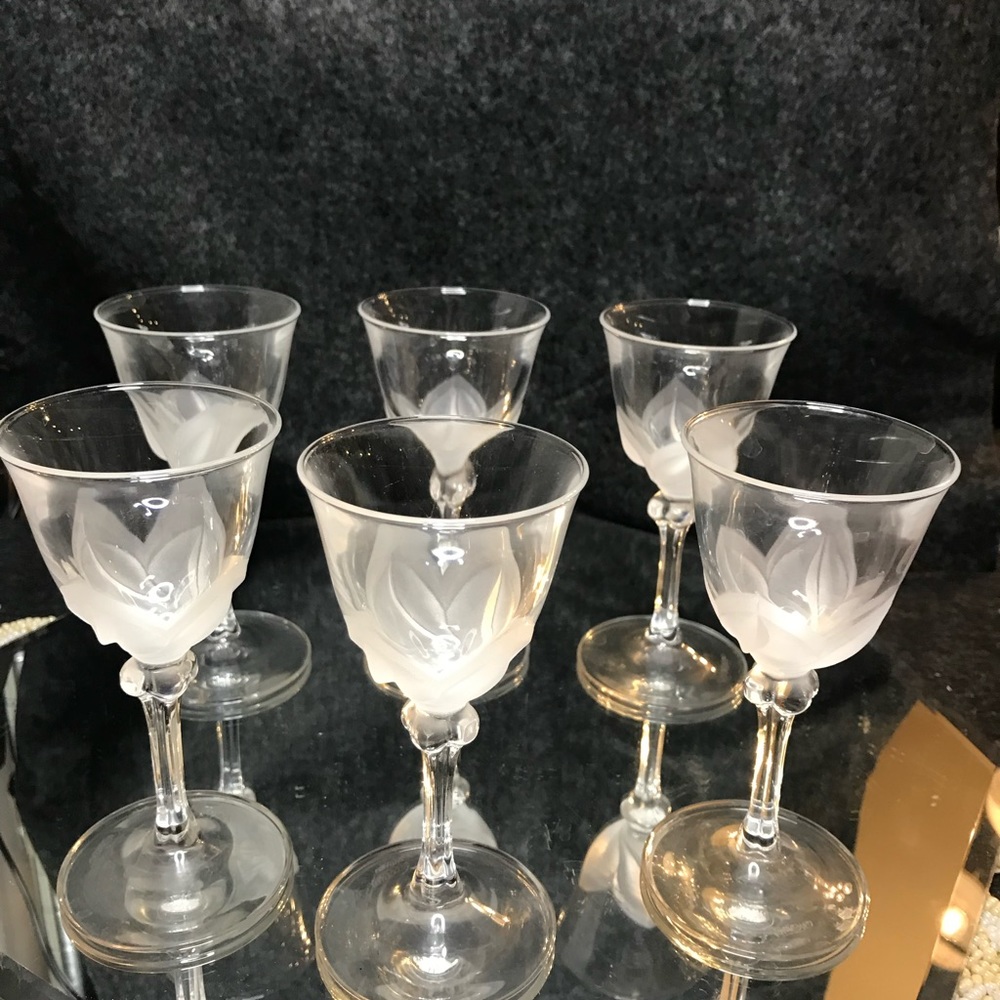 COPY - JG Durand 6 Crystal glasses